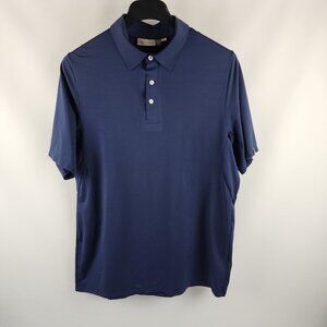 Kjus Shirt Mens XL Navy Blue S/S Golf Performance Polo